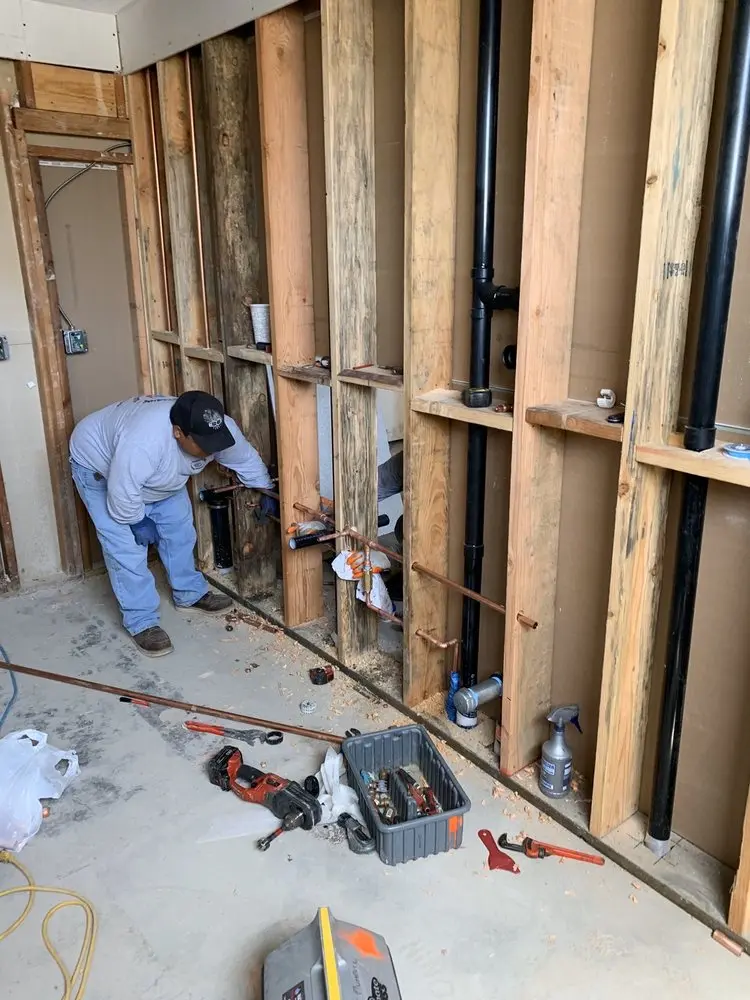 Commercial rough-in plumbing for Gas Line Repair in Fox Hills